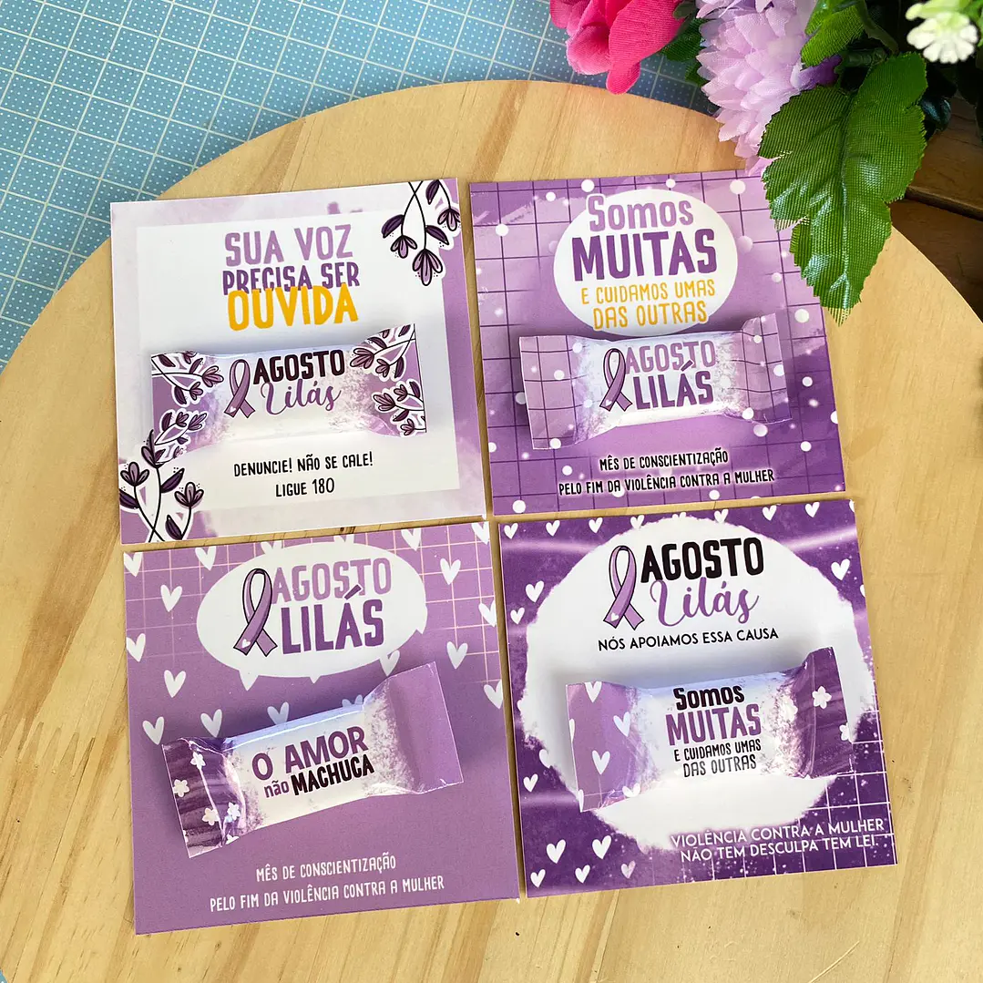 Arquivo de Corte Agosto Lilás em Pdf 4