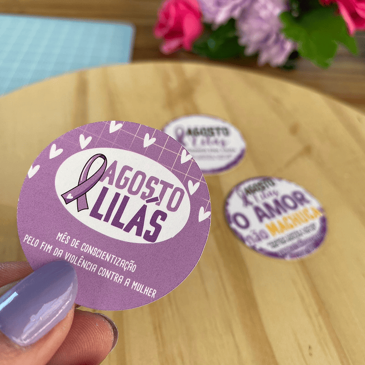 Arquivo de Corte Agosto Lilás em Pdf 9