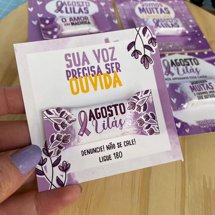 Arquivo de Corte Agosto Lilás em Pdf 12