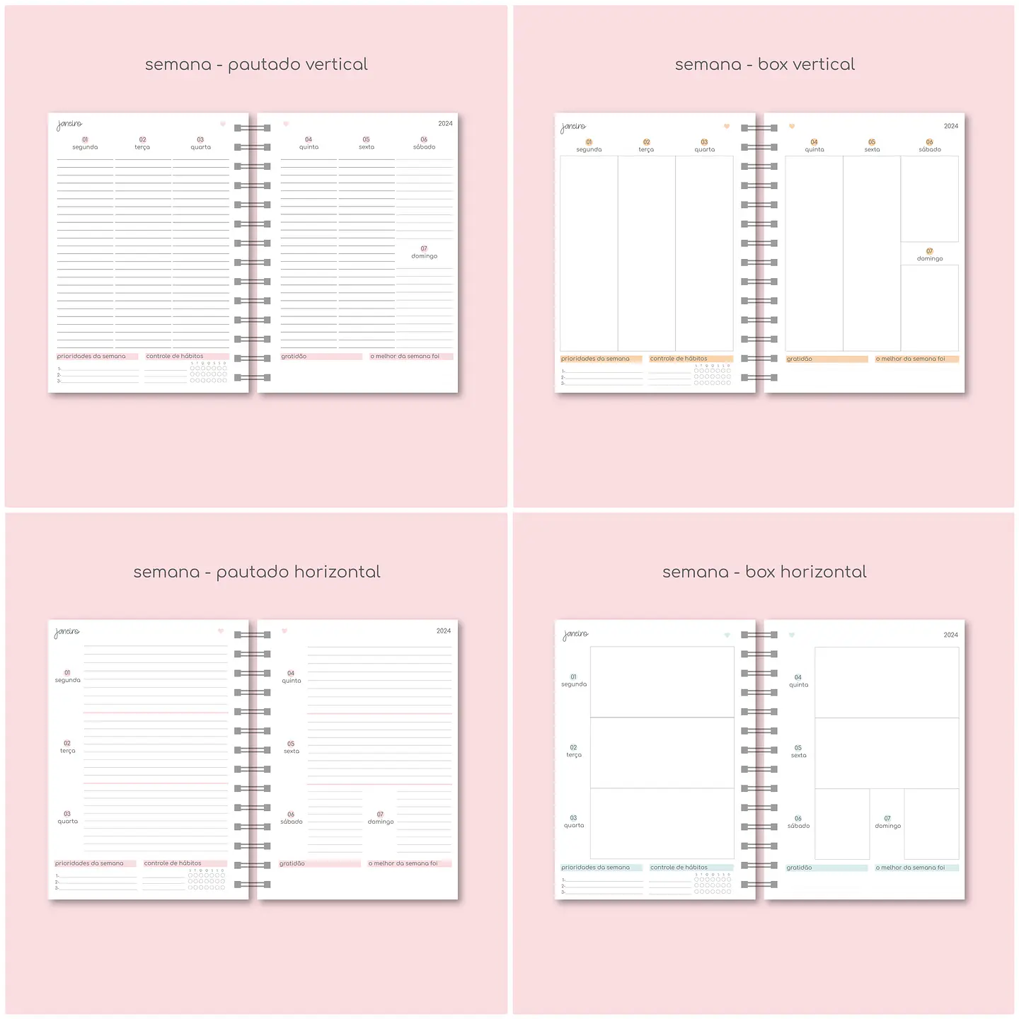 Arquivo Combo Agendas e Planner 2024 em Pdf 6