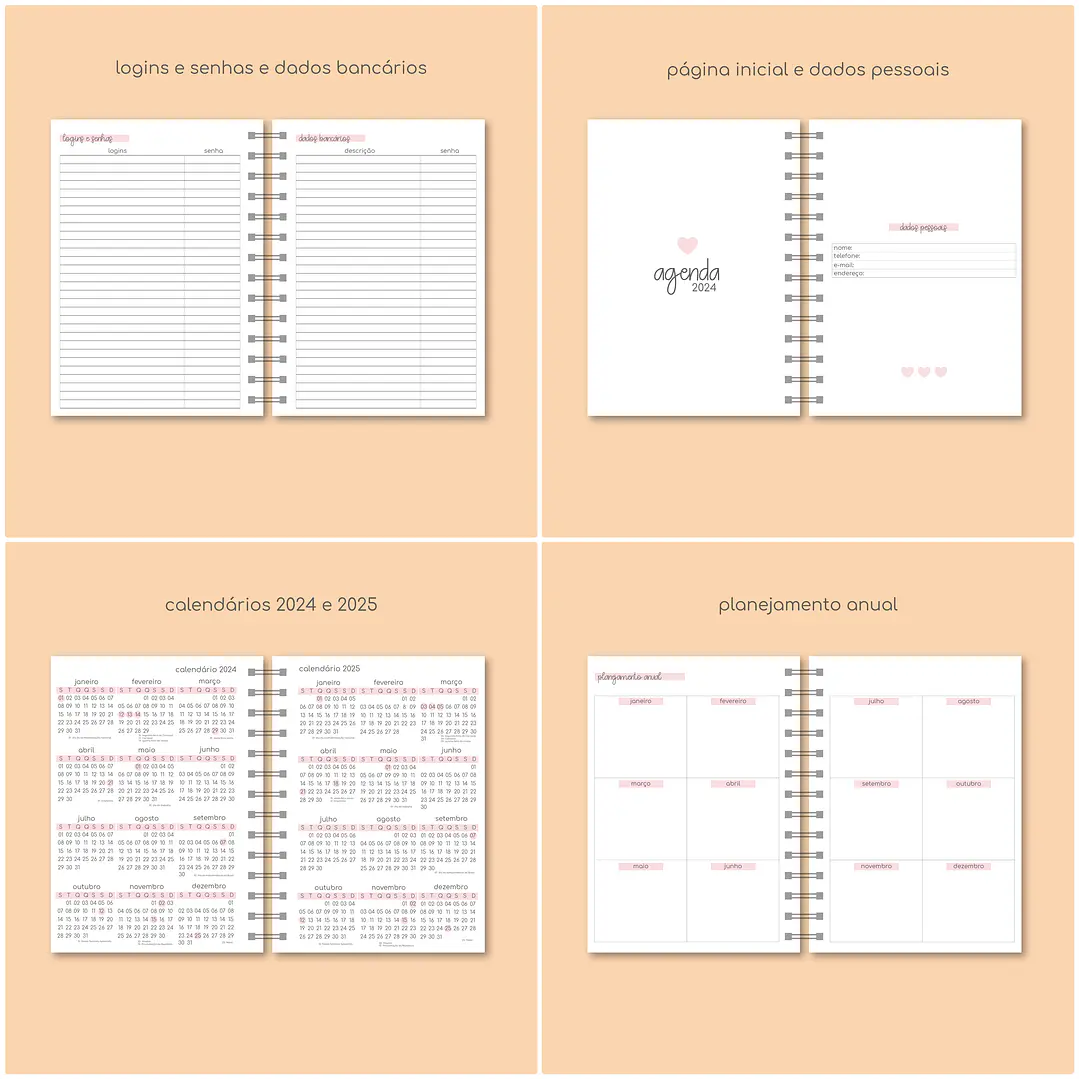 Arquivo Combo Agendas e Planner 2024 em Pdf 2