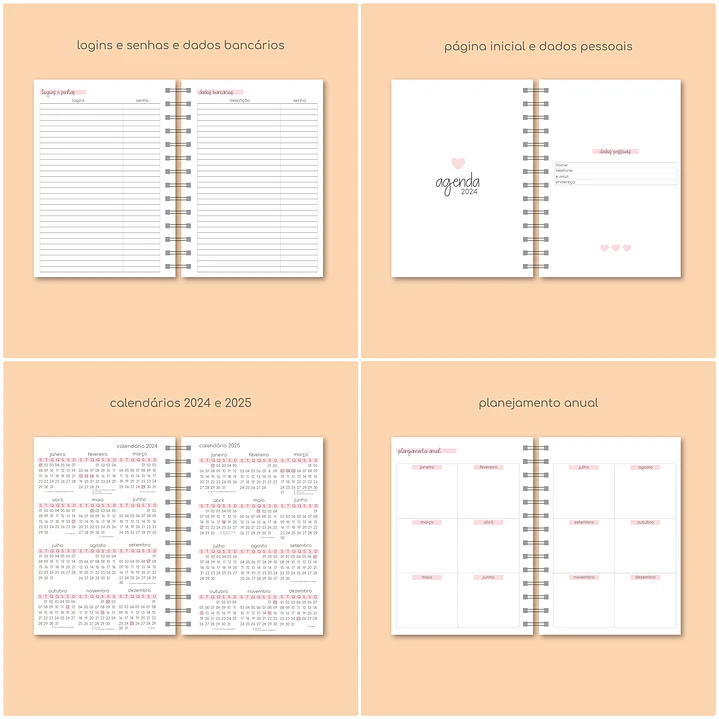 Arquivo Combo Agendas e Planner 2024 em Pdf 2