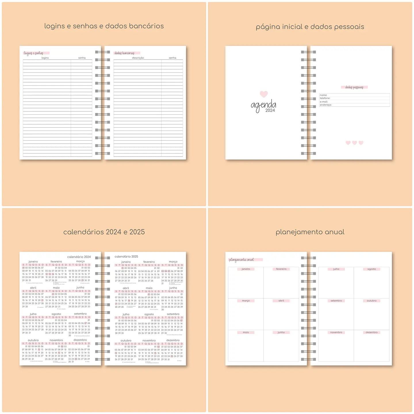 Arquivo Combo Agendas e Planner 2024 em Pdf 2