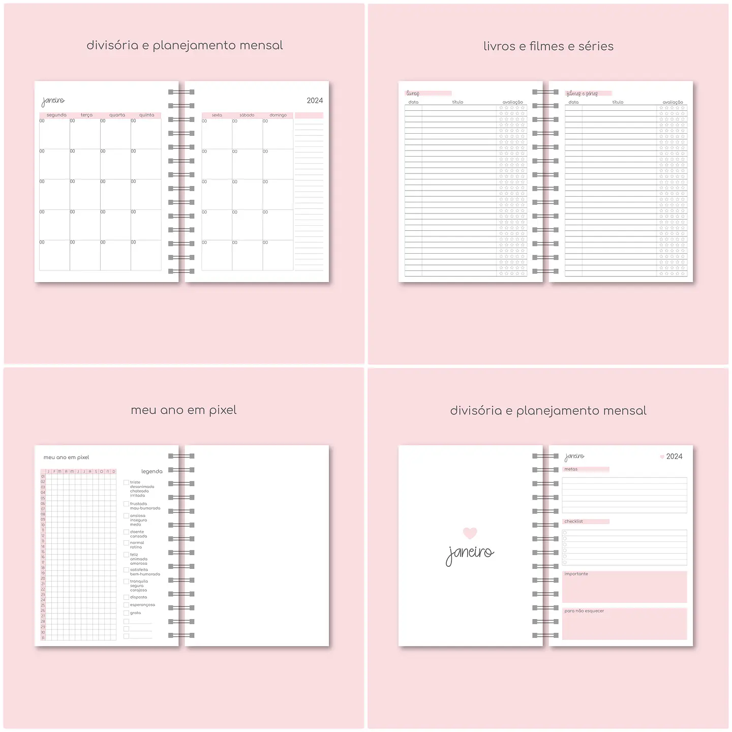 Arquivo Combo Agendas e Planner 2024 em Pdf 7
