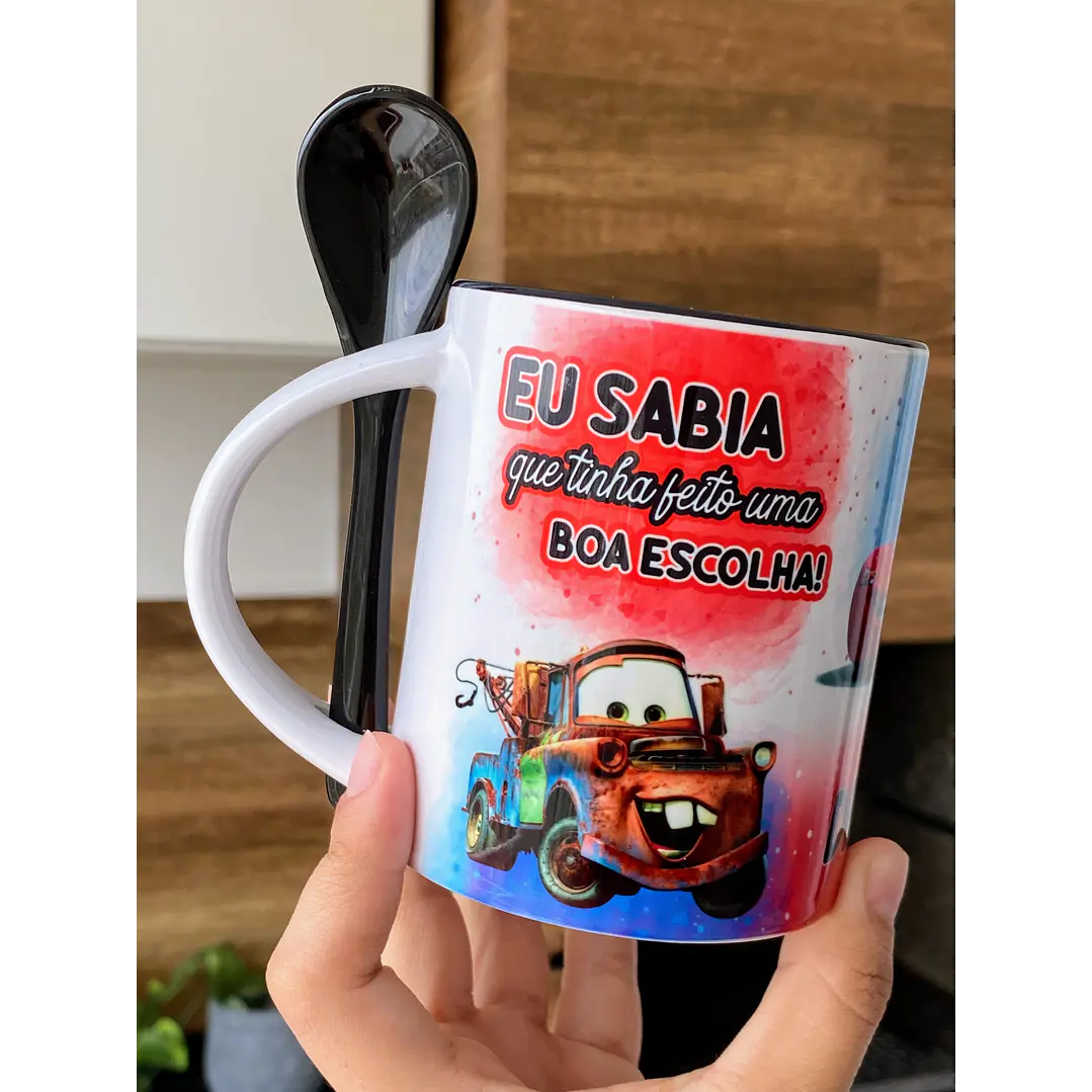 Artes Caneca Meu Miô Amigo Carro McQueen em Jpg 4
