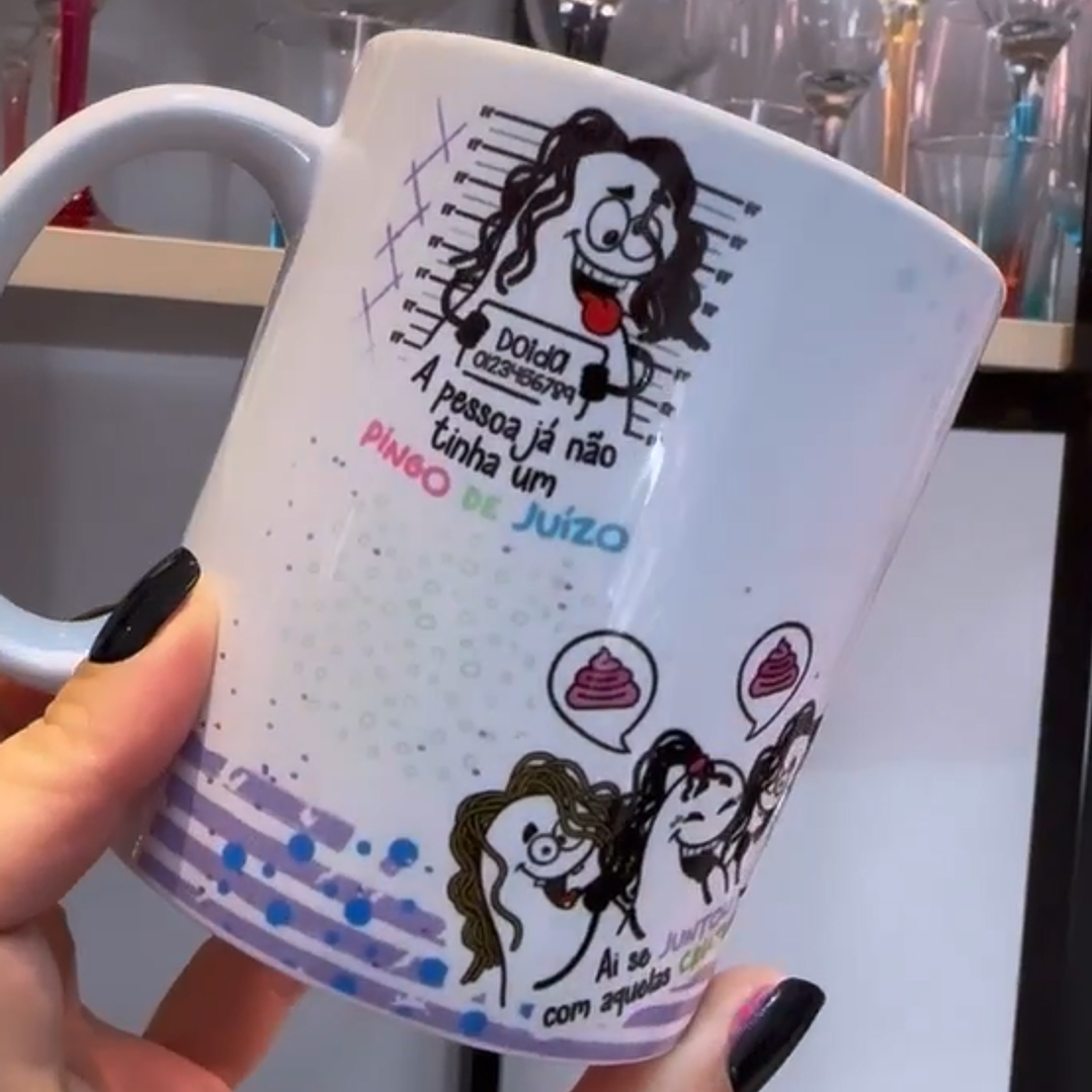 Artes Caneca Flork Amigas em Jpg  2