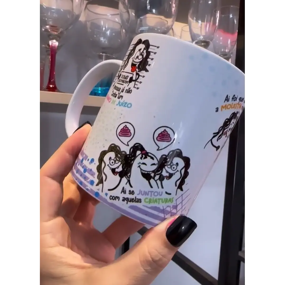 Artes Caneca Flork Amigas em Jpg  3