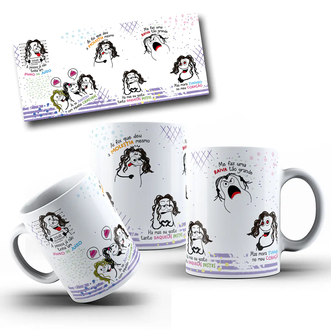 Artes Caneca Flork Amigas em Jpg  1