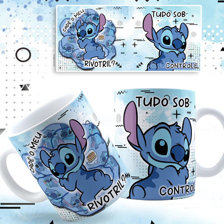 7 Artes Caneca Stich Cansado Arquivos Png 2
