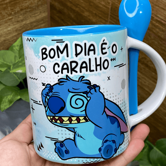 7 Artes Caneca Stich Cansado Arquivos Png