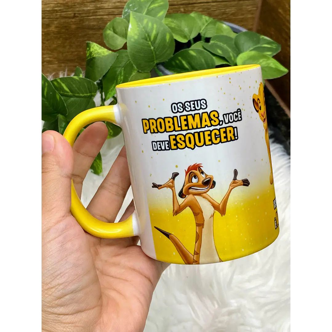 6 Artes Caneca Rei Leão Timão e Pumba Arquivos Png 1