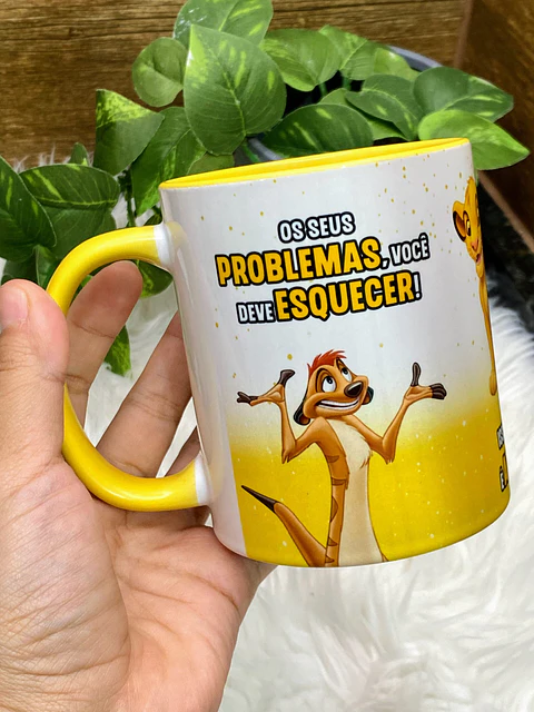 6 Artes Caneca Rei Leão Timão e Pumba Arquivos Png