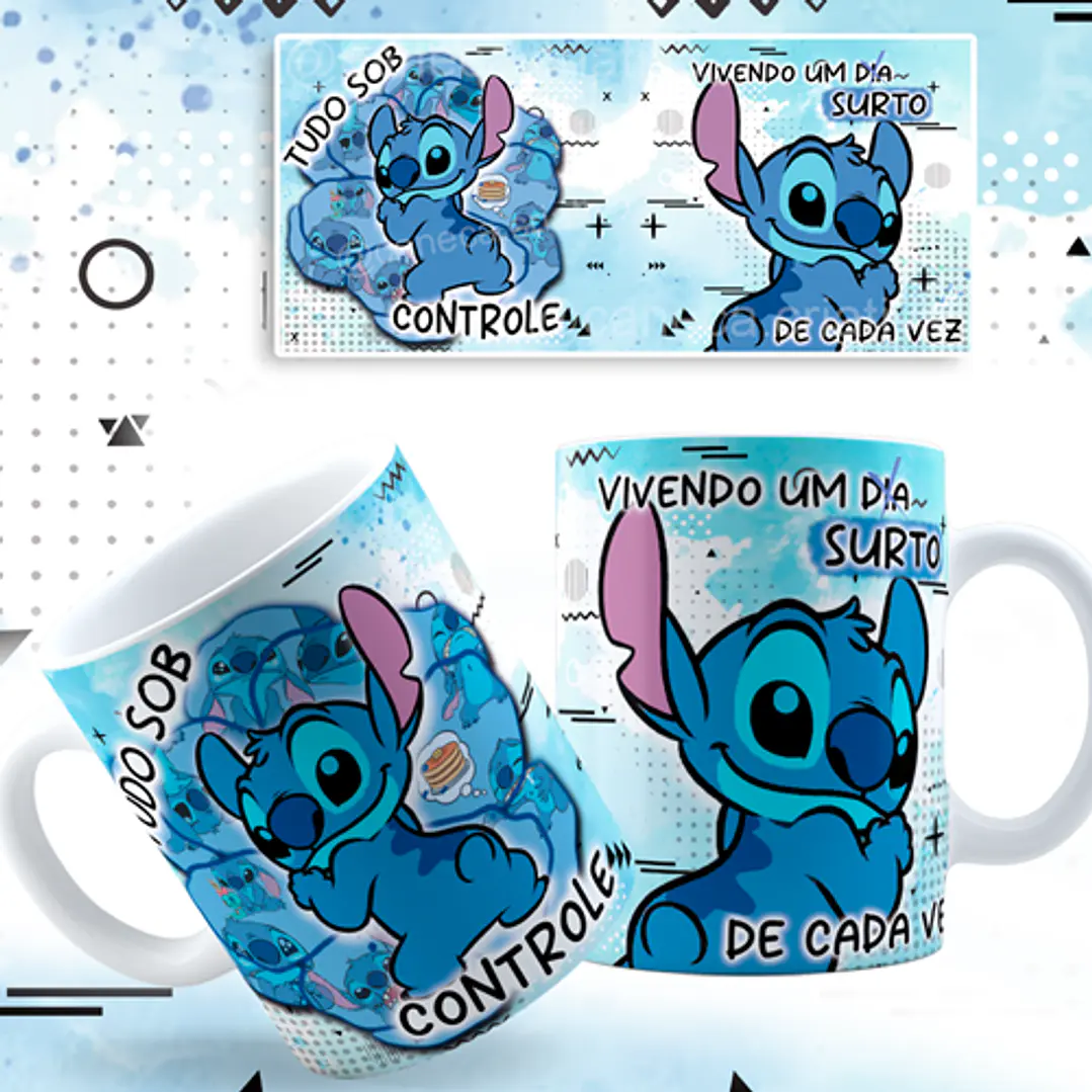 7 Artes Caneca Stich Cansado Arquivos Png 4