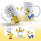 Arte Caneca Os Simpsons Coleção Arquivo Png - Thumbnail 1