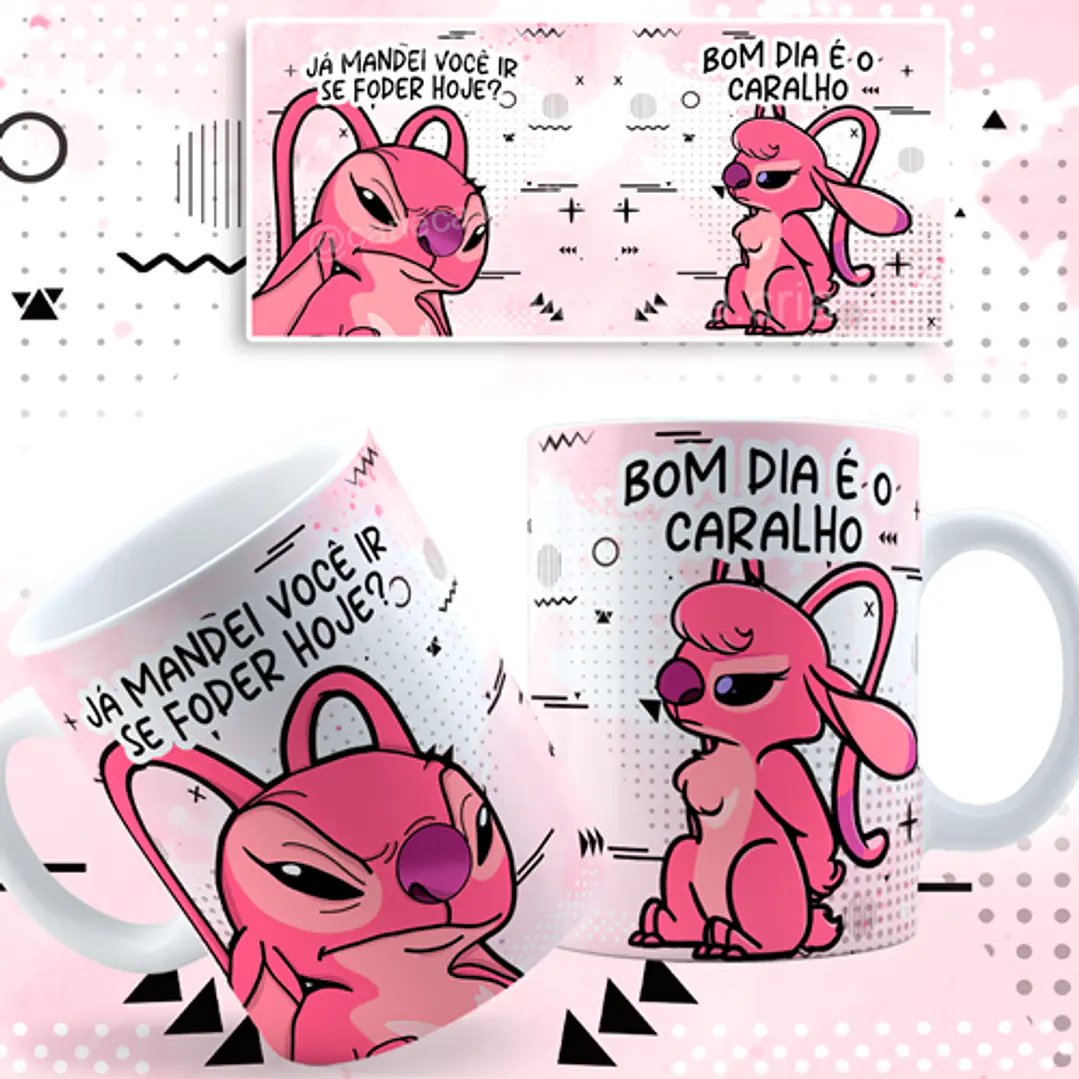 7 Artes Caneca Stich Cansado Arquivos Png 6