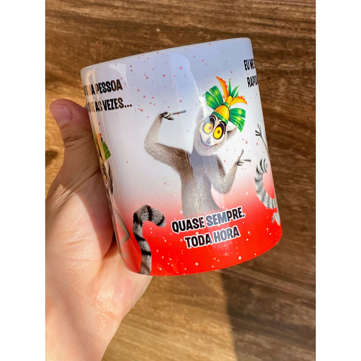 Arte Caneca Eu sou uma Pessoa boa, só que as vezes... Rei Julien Arquivo Png 5