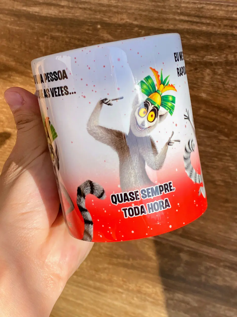 Arte Caneca Eu sou uma Pessoa boa, só que as vezes... Rei Julien Arquivo Png 5