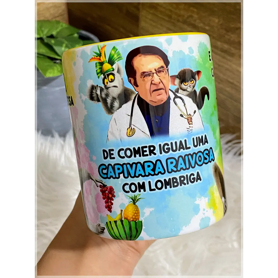 Arte Caneca Senhor Afasta de Mim essa vontade Rei Julien Arquivo Png 3