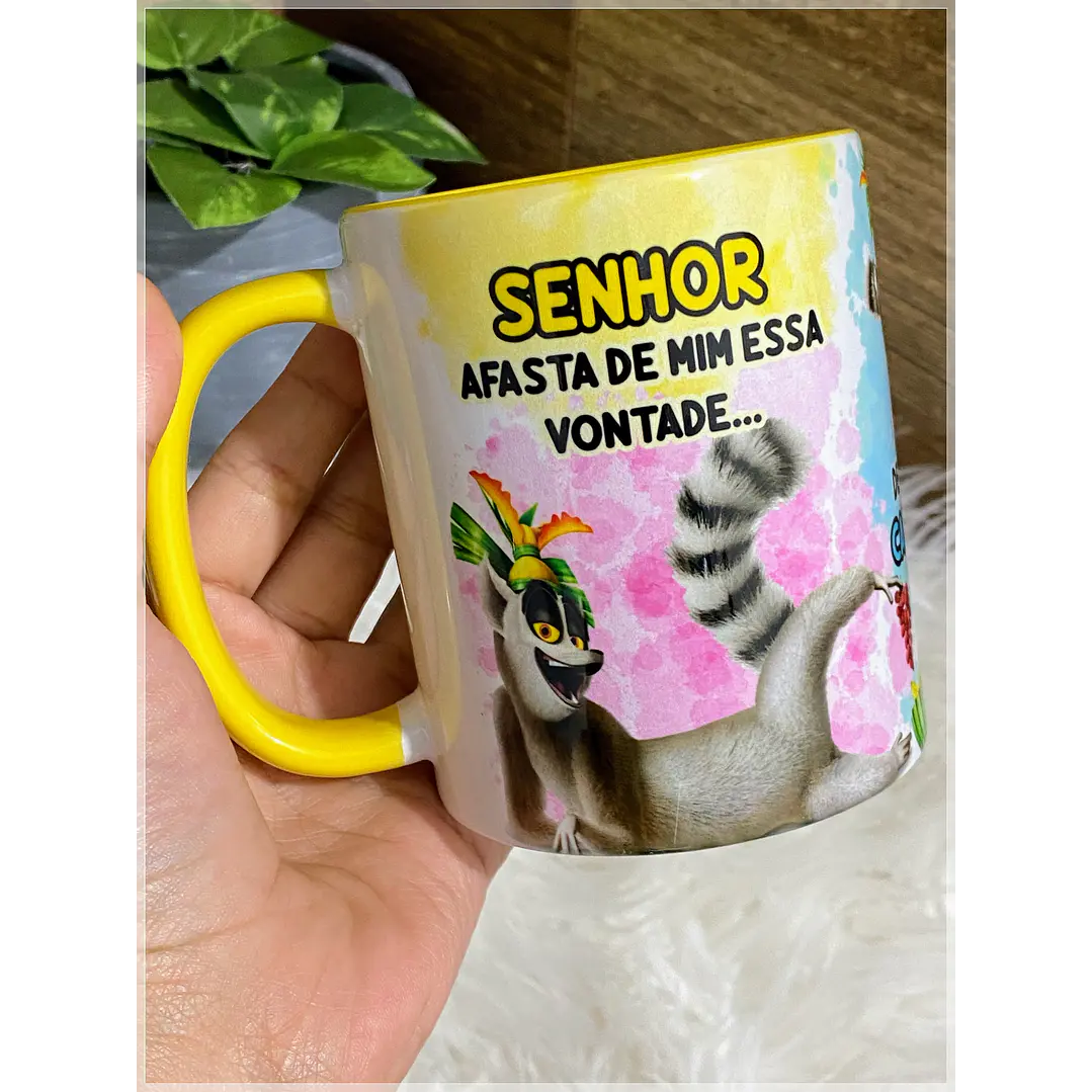 Arte Caneca Senhor Afasta de Mim essa vontade Rei Julien Arquivo Png 2