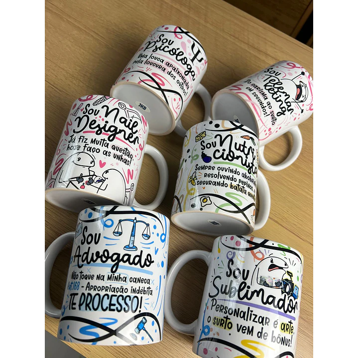 50 Artes para Caneca Profissões Flork  e Outras em Jpg 3