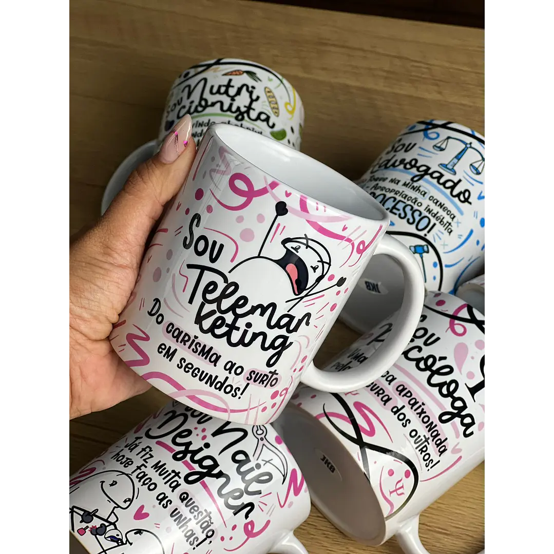 50 Artes para Caneca Profissões Flork  e Outras em Jpg 6