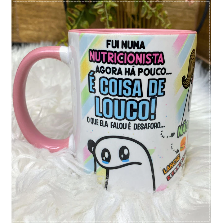 Arte Caneca Fui na Nutricionista Agora Pouco Flork Arquivo Png  1