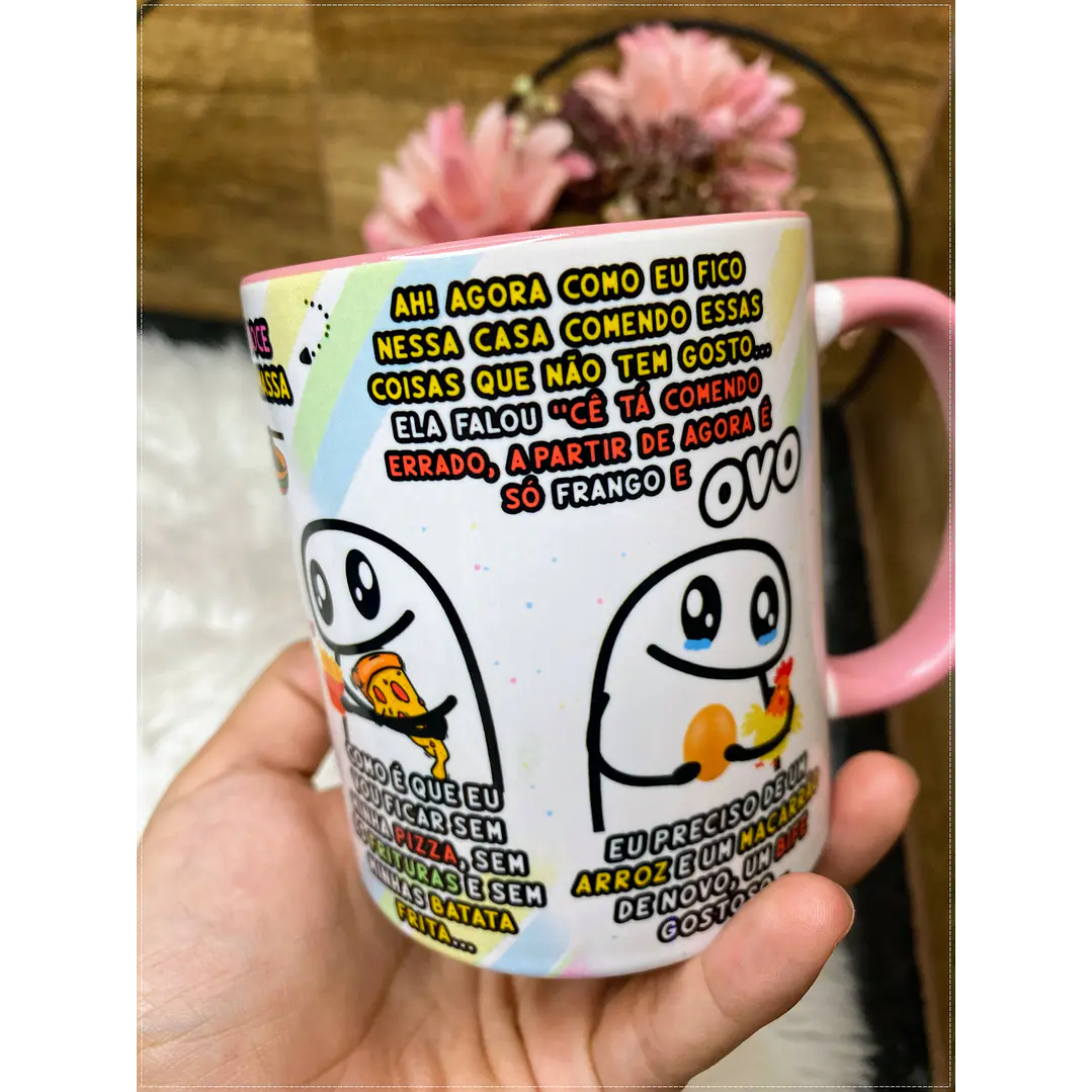 Arte Caneca Fui na Nutricionista Agora Pouco Flork Arquivo Png  6