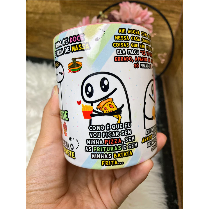 Arte Caneca Fui na Nutricionista Agora Pouco Flork Arquivo Png  5