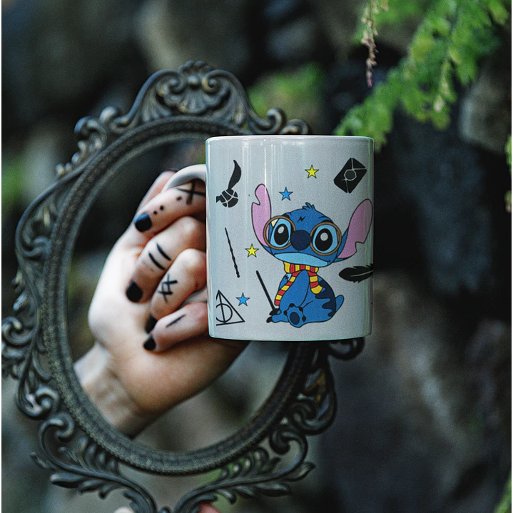 Arte Caneca Stitch Harry Potter Arquivo Png   1