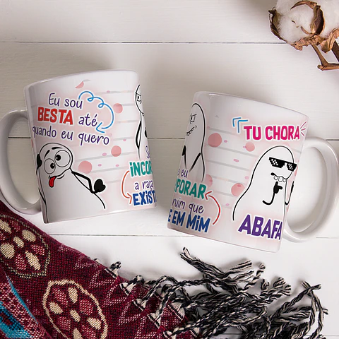 Arte Caneca Eu So Besta Até Quando eu Quero - Tu chora ABAFA Arquivo Png