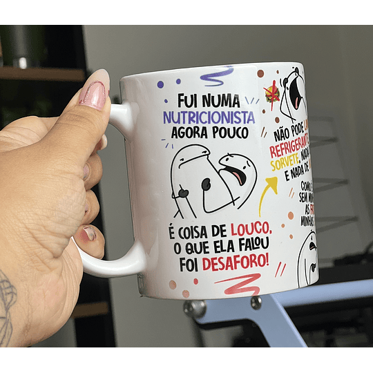 Arte Caneca Fui na Nutricionista Agora Pouco Flork Paródia Arquivo Png 