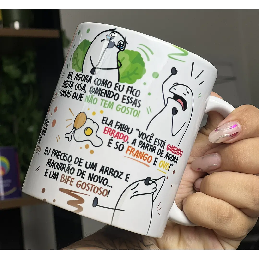Arte Caneca Fui na Nutricionista Agora Pouco Flork Paródia Arquivo Png  4