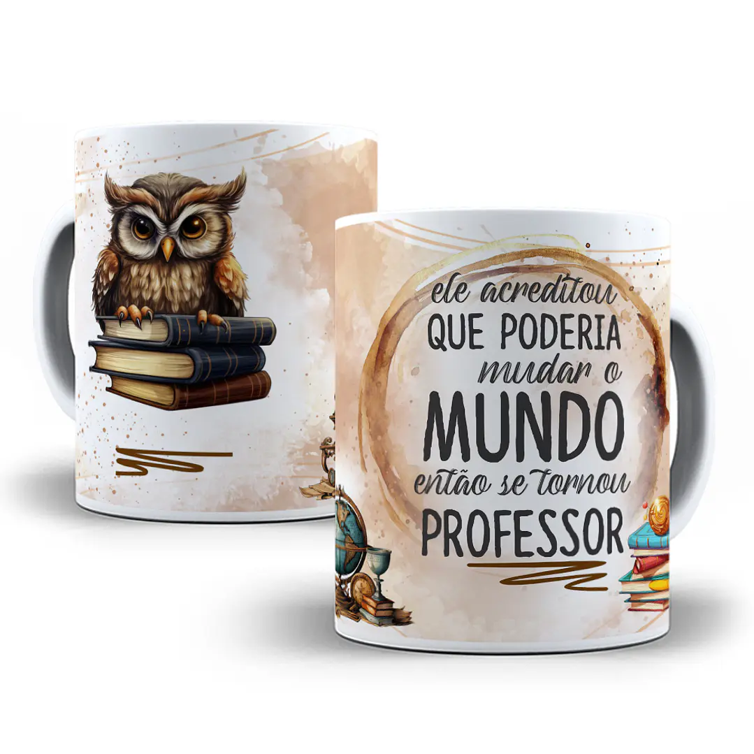 10 Artes para Caneca Dia dos Professores em CorelDraw 9