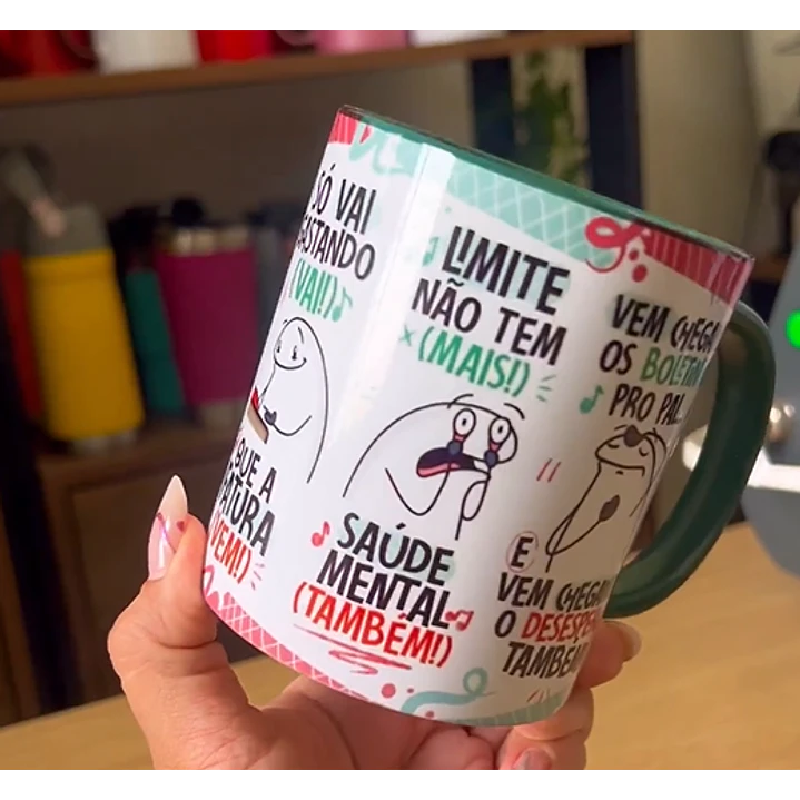 Arte Caneca Fui Passando no Crédito Esqueci a Fatura Arquivo Png  2