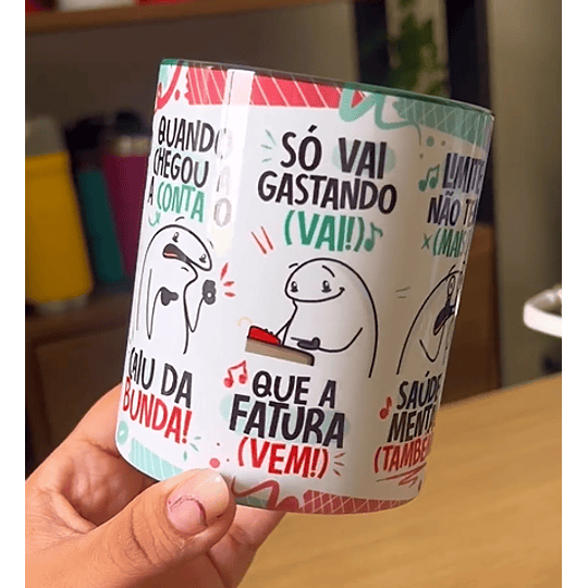 Arte Caneca Fui Passando no Crédito Esqueci a Fatura Arquivo Png 