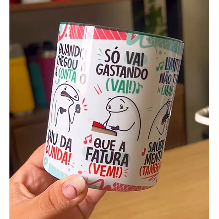 Arte Caneca Fui Passando no Crédito Esqueci a Fatura Arquivo Png  4