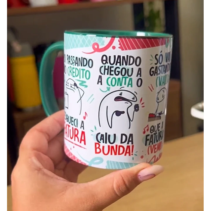 Arte Caneca Fui Passando no Crédito Esqueci a Fatura Arquivo Png  5