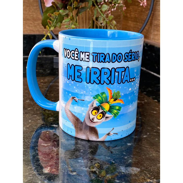 Arte Caneca Você Me Tira do Sério Me Irrita  Rei Julien Arquivo Png 2