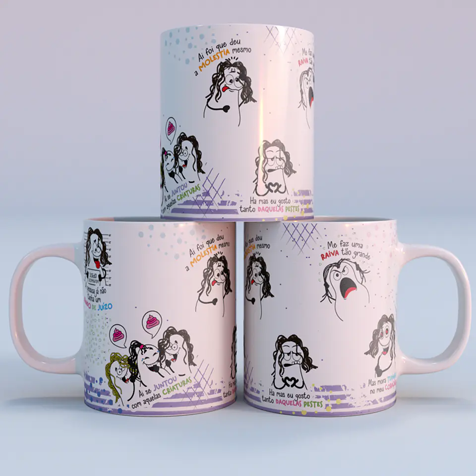 Arte Caneca A Pessoa já não tem um Pingo de Juízo Png 2