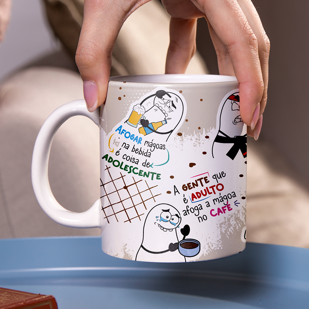 Arte Afoga Magoa na bebida é coisa de adolescente Levou Chifre café Png 1