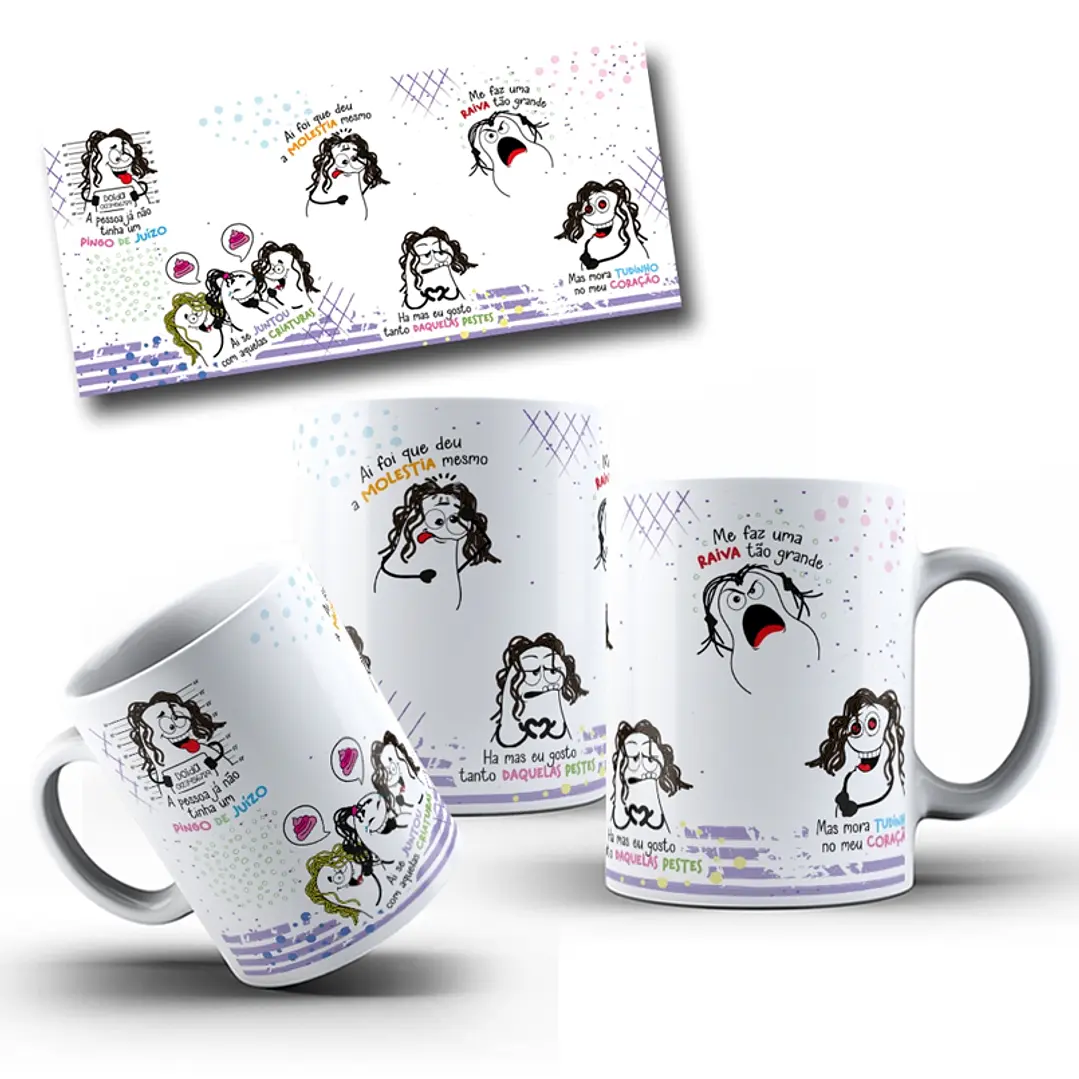 Arte Caneca A Pessoa já não tem um Pingo de Juízo Png 1