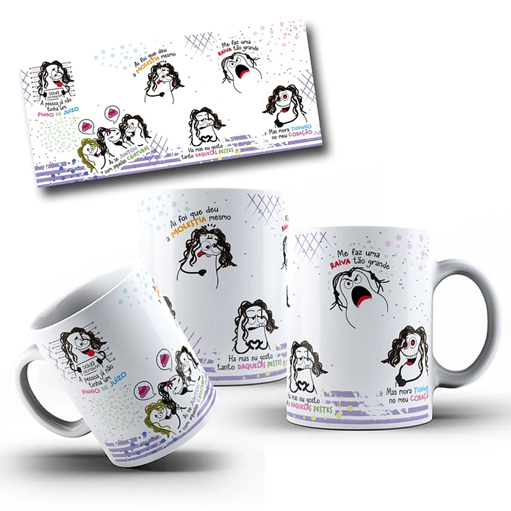 Arte Caneca A Pessoa já não tem um Pingo de Juízo Png 1