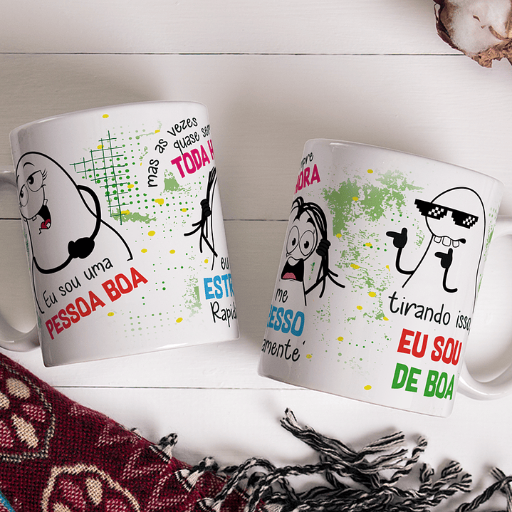 Arte Caneca Eu Sou uma Pessoa Boa Mas as vezes quase sempre toda hora eu me estresso rapidamente 1