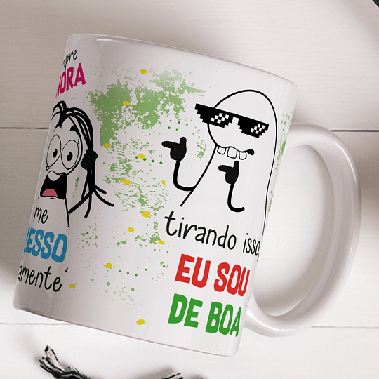 Arte Caneca Eu Sou uma Pessoa Boa Mas as vezes quase sempre toda hora eu me estresso rapidamente