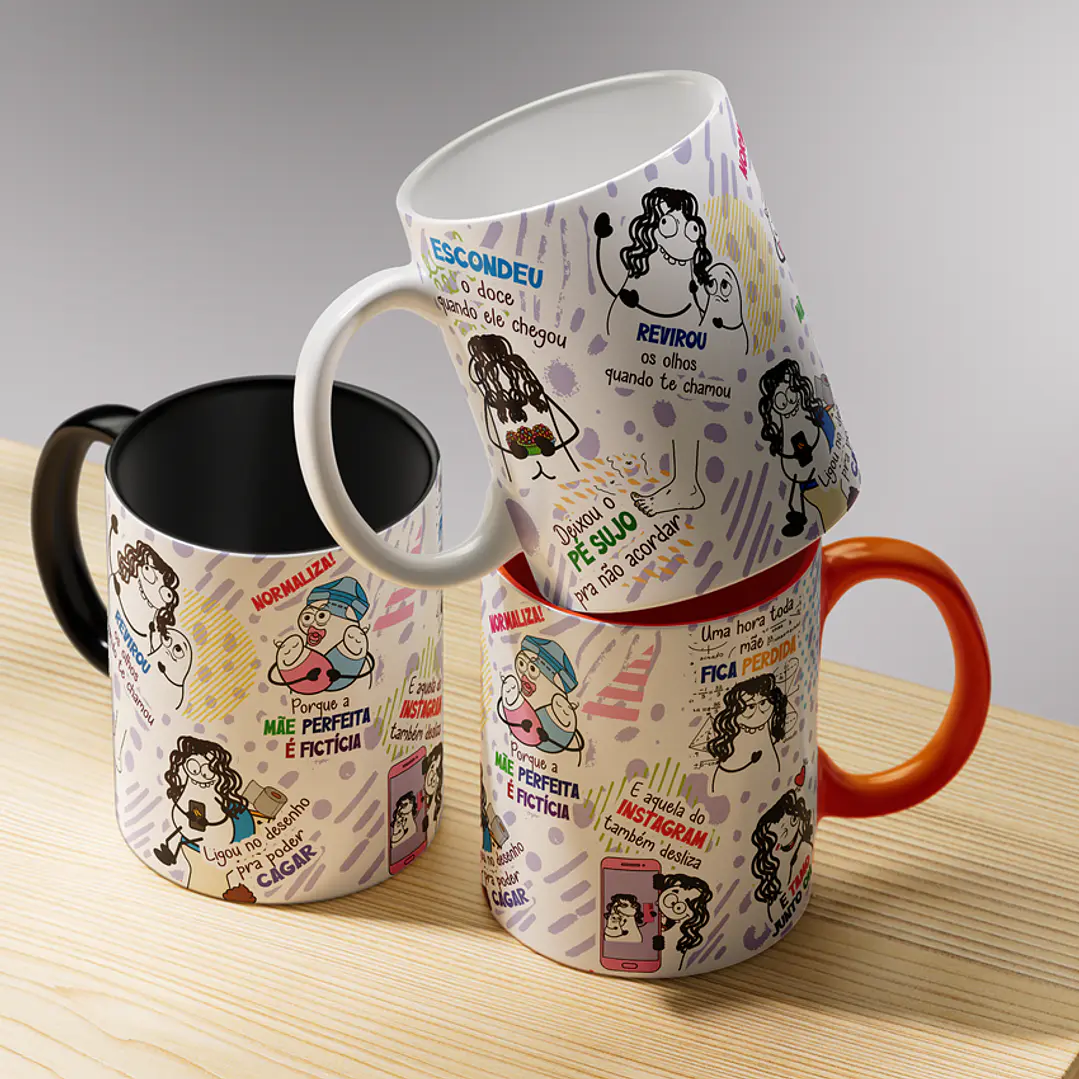 Arte Caneca Escondeu o doce quando ele chegou - Mãe... Normaliza Png 2
