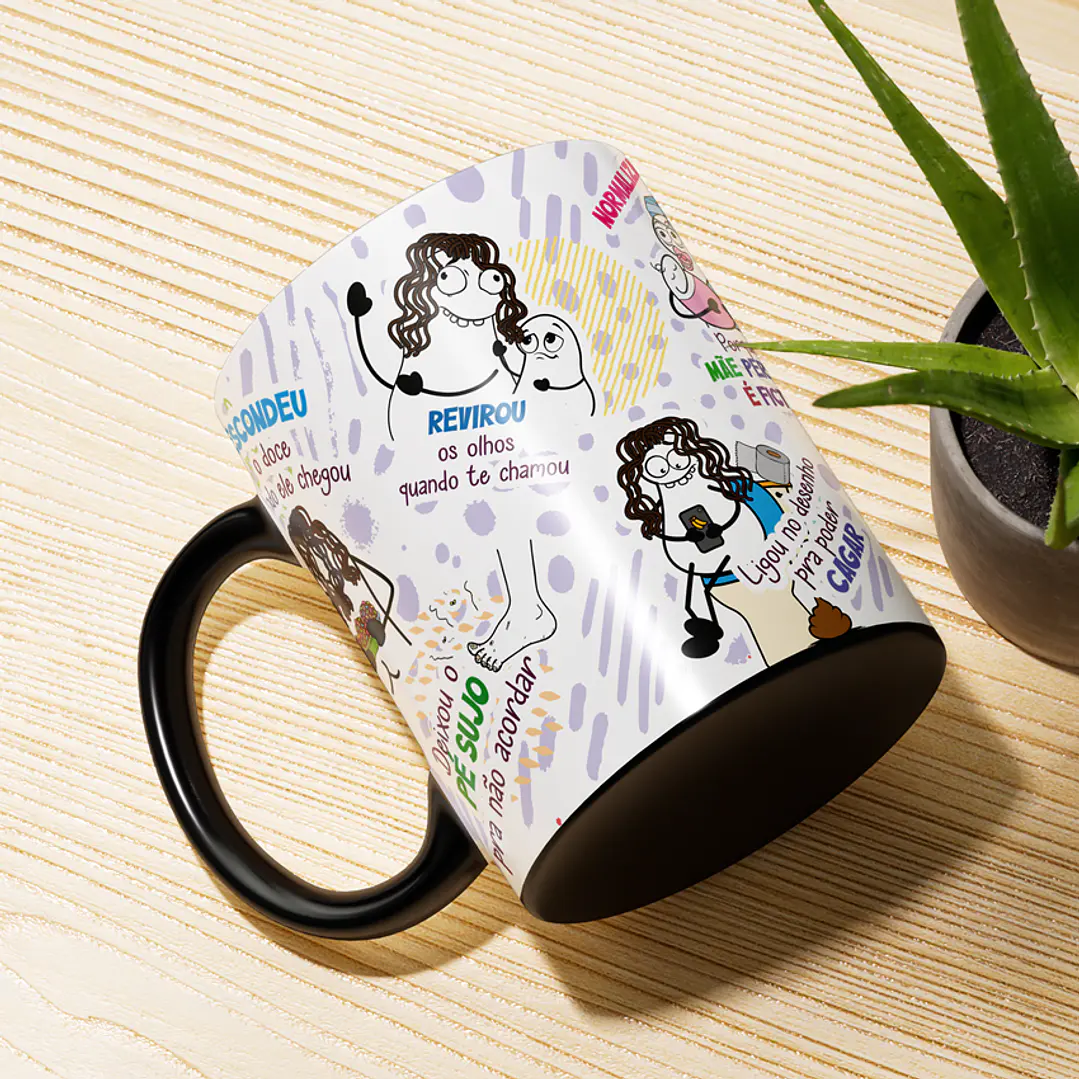 Arte Caneca Escondeu o doce quando ele chegou - Mãe... Normaliza Png 3