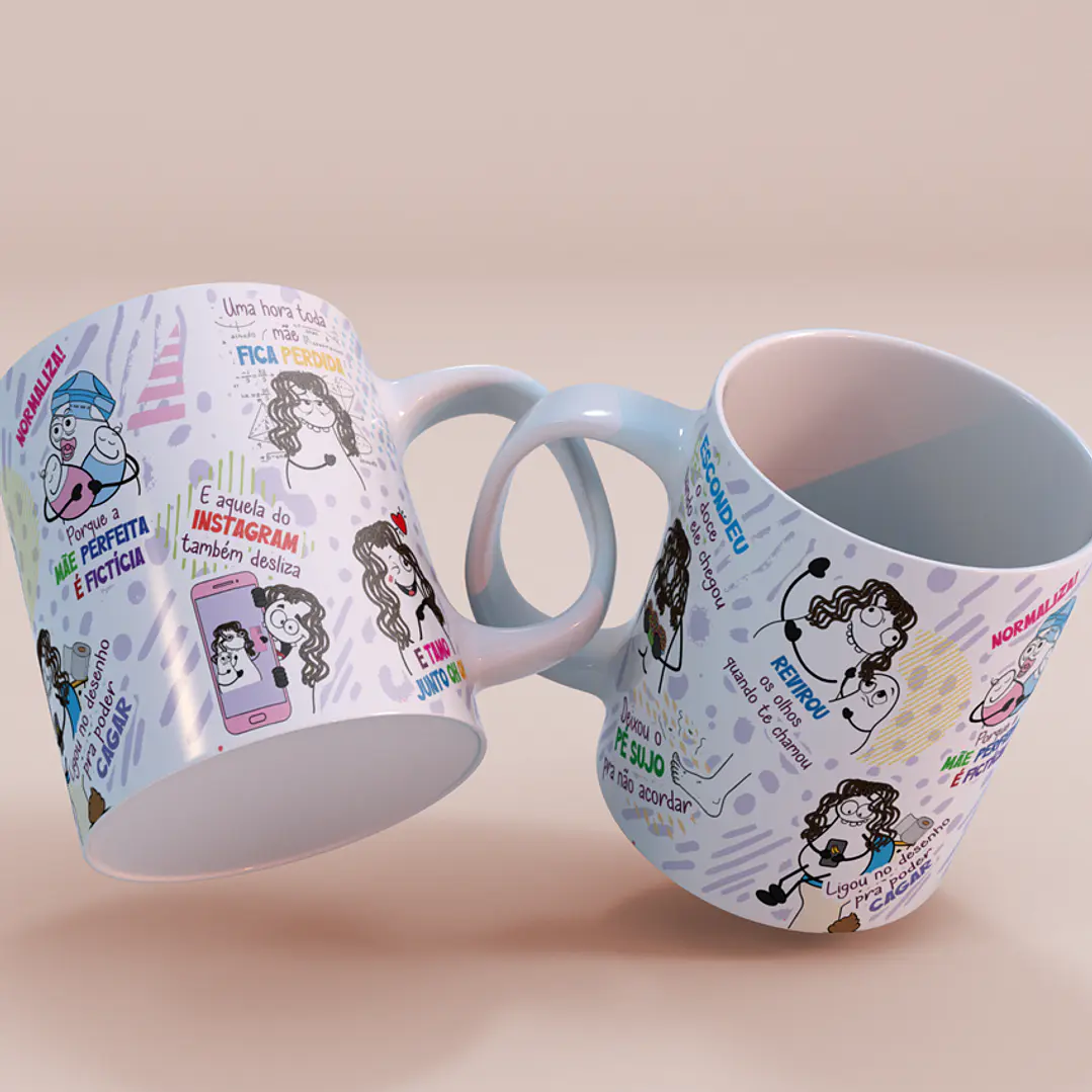 Arte Caneca Escondeu o doce quando ele chegou - Mãe... Normaliza Png 4