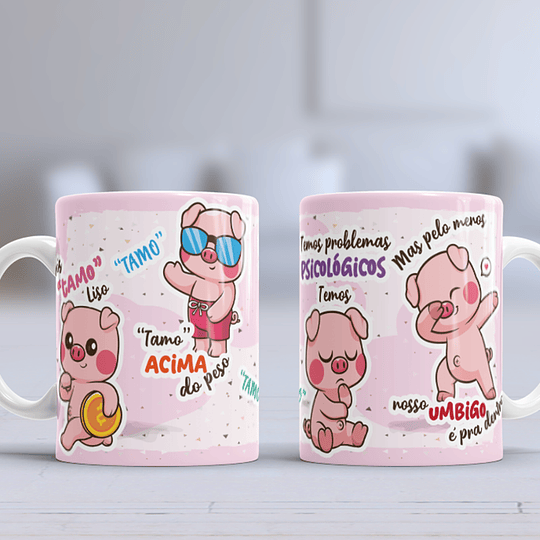 2 Arte Caneca Camisa Pig o Porco Arquivo Png