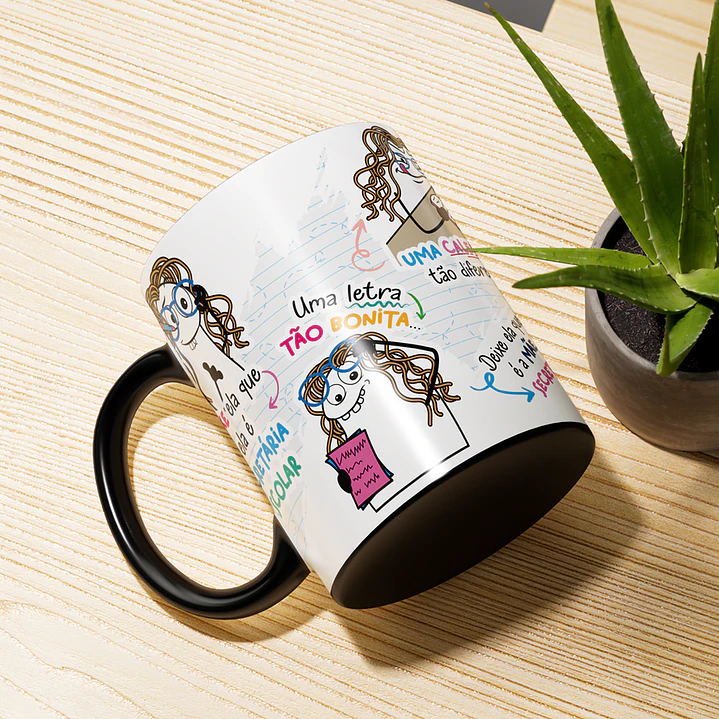 Arte Caneca Ela é Secretária Escolar - Secretária Escola Png 2