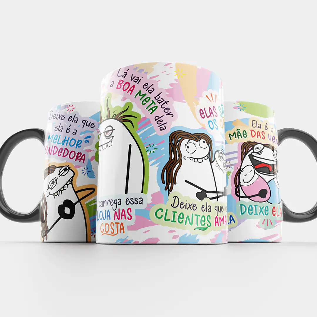 Arte Caneca Deixe ela que ela é a Melhor Vendedora Arquivo Png 1
